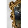 ANTICA SPECCHIERA LIBERTY DORATA epoca 900 LUME MIRROR LAMPADA APPLIQUE CORNICE