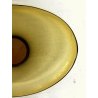 BOWL CIOTOLA VETRO SOFFIATO MURANO OVALE F. Poli AMBRA TRASPARENTE SVUOTATASCHE