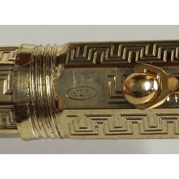 MONTEGRAPPA Reminiscence PENNA SFERA argento 925 VERMEIL Vintage Ballpoint Pen