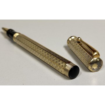 MONTEGRAPPA Reminiscence PENNA SFERA argento 925 VERMEIL Vintage Ballpoint Pen