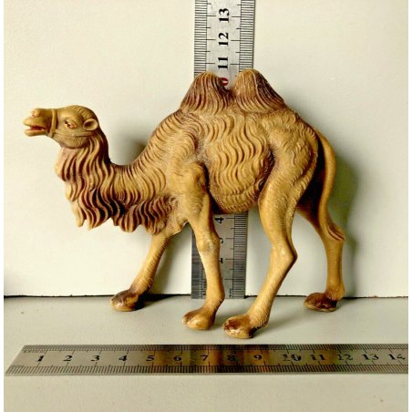 STATUINA PRESEPE CAMMELLO GRANDE 4,5 x13,5x11 cm/h PLASTICA RE MAGI VINTAGE '60s