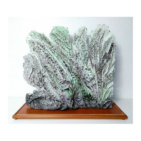 OPERA SCULTURA FEDERICO CUSANO GORGONE VERBANIA CARTAPESTA MIX MACHE ASTRATTO