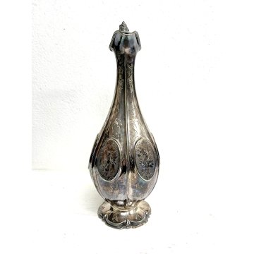 ANTICA BROCCA DECANTER SILVER PLATED VITTORIANO CLARET JUG PUNZONATA '800