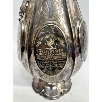 ANTICA BROCCA DECANTER SILVER PLATED VITTORIANO CLARET JUG PUNZONATA '800