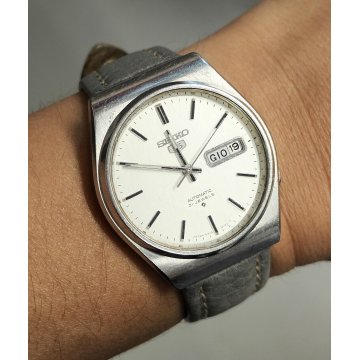 ANTICO OROLOGIO POLSO Seiko 5 Automatic 6319-8160 anni 70 Vintage Wrist Watch