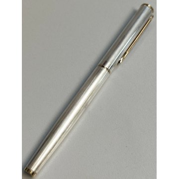 PENNA STILOGRAFICA Prestige ARGENTO 925 anni 80 VINTAGE Silver Fountain Pen OLD