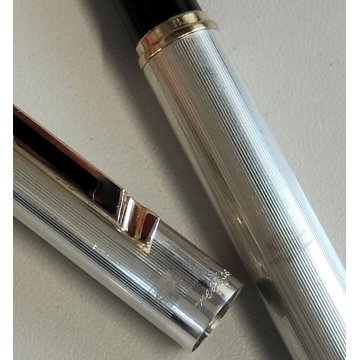 PENNA STILOGRAFICA Prestige ARGENTO 925 anni 80 VINTAGE Silver Fountain Pen OLD