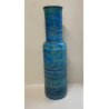 VASO VINTAGE MCM Aldo Londi BITOSSI ceramica BLU RIMINI ITALY ANNI 60 OLD VASE