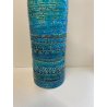 VASO VINTAGE MCM Aldo Londi BITOSSI ceramica BLU RIMINI ITALY ANNI 60 OLD VASE
