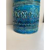 VASO VINTAGE MCM Aldo Londi BITOSSI ceramica BLU RIMINI ITALY ANNI 60 OLD VASE