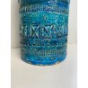 VASO VINTAGE MCM Aldo Londi BITOSSI ceramica BLU RIMINI ITALY ANNI 60 OLD VASE
