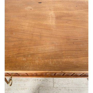 SCRIVANIA DESIGN ANNI 60 ATTR. VITTORIO DASSI LEGNO CILIEGIO VINTAGE SCRITTOIO