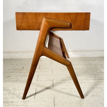 SCRIVANIA DESIGN ANNI 60 ATTR. VITTORIO DASSI LEGNO CILIEGIO VINTAGE SCRITTOIO