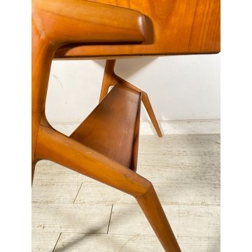 SCRIVANIA DESIGN ANNI 60 ATTR. VITTORIO DASSI LEGNO CILIEGIO VINTAGE SCRITTOIO