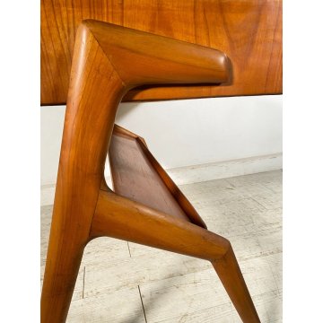 SCRIVANIA DESIGN ANNI 60 ATTR. VITTORIO DASSI LEGNO CILIEGIO VINTAGE SCRITTOIO
