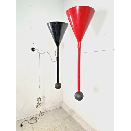 LAMPADARIO VINTAGE SOSPENSIONE POST MODERN DESIGN HANG LAMP CONE PENDENT '70/'80