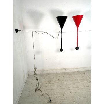 LAMPADARIO VINTAGE SOSPENSIONE POST MODERN DESIGN HANG LAMP CONE PENDENT '70/'80