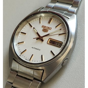 ANTICO OROLOGIO POLSO Seiko 5 Automatic 7009-3120 anni 70 Vintage Wrist Watch