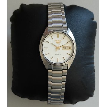 ANTICO OROLOGIO POLSO Seiko 5 Automatic 7009-3120 anni 70 Vintage Wrist Watch