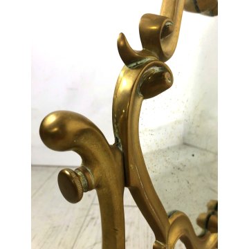 ANTICA PSICHE SPECCHIO BASCULANTE TAVOLO SPECCHIERA BRONZO DORATO Art Nouveau