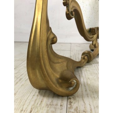 ANTICA PSICHE SPECCHIO BASCULANTE TAVOLO SPECCHIERA BRONZO DORATO Art Nouveau