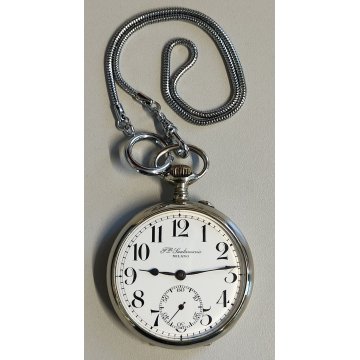 ANTICO OROLOGIO TASCA F.lli Santamaria Milano OLD POCKET WATCH taschino ø 52mm