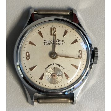 TRITTICO Antico Orologio Polso XAROS WATCH anni 50 movimento OISA Made in ITALY