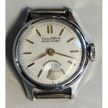 TRITTICO Antico Orologio Polso XAROS WATCH anni 50 movimento OISA Made in ITALY