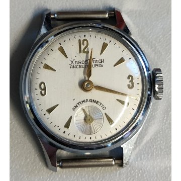 TRITTICO Antico Orologio Polso XAROS WATCH anni 50 movimento OISA Made in ITALY