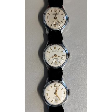 TRITTICO Antico Orologio Polso XAROS WATCH anni 50 movimento OISA Made in ITALY