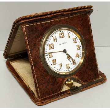 ANTICO OROLOGIO TAVOLO Superlativo Watch VIAGGIO epoca 900 OLD DESK CLOCK travel