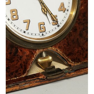 ANTICO OROLOGIO TAVOLO Superlativo Watch VIAGGIO epoca 900 OLD DESK CLOCK travel
