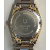 BULOVA Calendar OROLOGIO POLSO DORATO anni 80 VINTAGE GOLDEN WRIST WATCH montre