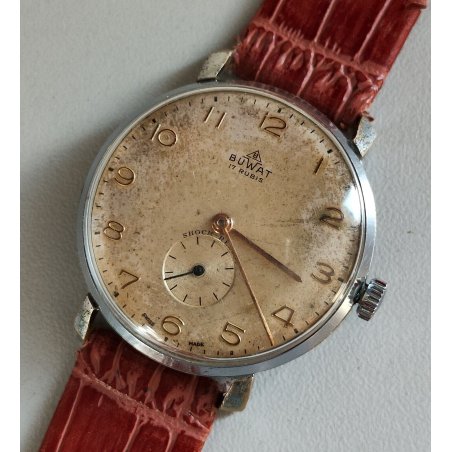 ANTICO OROLOGIO POLSO BUWAT Buser Freres ANNI 60 OLD Vintage Wrist Watch MONTRE