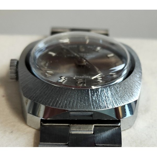 OROLOGIO POLSO ACCIAIO Nortex ANTIMAGNETIC meccanico JEWEL Vintage Wrist Watch