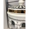 VASO CERAMICA DESIGN Piero Fornasetti LIDDED JAR DECORO NEOCLASSICO PALLADIANO