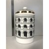 VASO CERAMICA DESIGN Piero Fornasetti LIDDED JAR DECORO NEOCLASSICO PALLADIANO