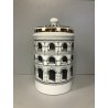 VASO CERAMICA DESIGN Piero Fornasetti LIDDED JAR DECORO NEOCLASSICO PALLADIANO