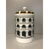 VASO CERAMICA DESIGN Piero Fornasetti LIDDED JAR DECORO NEOCLASSICO PALLADIANO