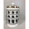 VASO CERAMICA DESIGN Piero Fornasetti LIDDED JAR DECORO NEOCLASSICO PALLADIANO
