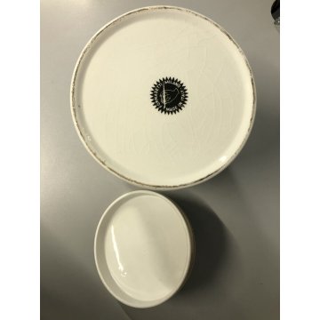 VASO CERAMICA DESIGN Piero Fornasetti LIDDED JAR DECORO NEOCLASSICO PALLADIANO