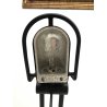 LAMPADA TAVOLO BRACCIO ORIENTABILE ALOGENA METALLO NERO POSTMODERN DESK LAMP '80