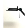 LAMPADA TAVOLO BRACCIO ORIENTABILE ALOGENA METALLO NERO POSTMODERN DESK LAMP '80