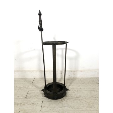 PORTAOMBRELLI VINTAGE OTTONE DECORO SPADA MEDIOEVALE TOOL HOLDER UMBRELLA STAND