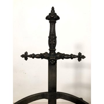 PORTAOMBRELLI VINTAGE OTTONE DECORO SPADA MEDIOEVALE TOOL HOLDER UMBRELLA STAND