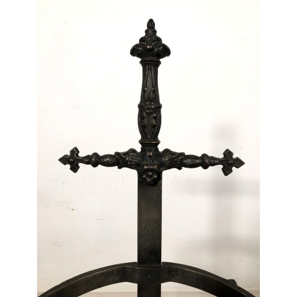 PORTAOMBRELLI VINTAGE OTTONE Decoro Spada Medioevale Tool Holder Umbrella  Stand EUR 359,00 - PicClick IT