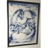 QUADRO HANS ERNI RASTENDES PFERDEPAAR LITOGRAFIA MULTIPLO 90 LIMITED EDITION  
