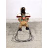 CAVALLO A DONDOLO CANOVA GIOCATTOLO VINTAGE PLASTICA ACCIAIO INOX ANNI '50