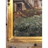 QUADRO OLIO L. Cergoli PAESAGGIO MONTANO ALPEGGIO BAITE CONTADINA ALPI OSSOLA