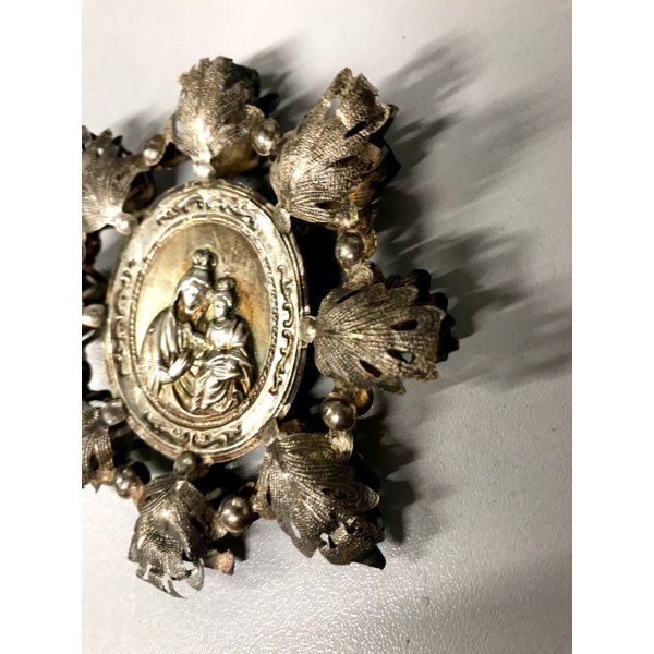 Amen - Collana Medaglia Gesù - Oro Spazzolato - Unisex